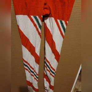Snag tights limited edition Christmas candy cane peppermint stripped